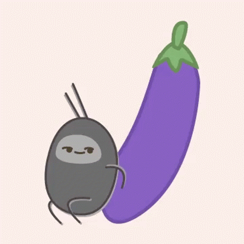Eggplant GfyCat Dancing Mobile Art GIF