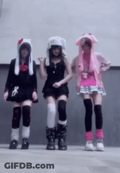 Egirl Dancing On The Floor GIF
