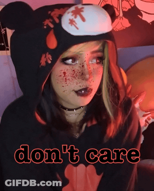 Egirl Levy Tran Don't Care GIF
