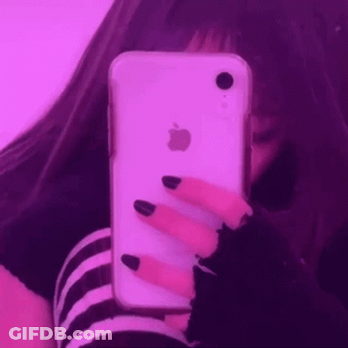 Egirl Mirror Selfie GIF