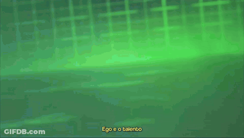 Ego E O Talento Yellow Letters Green Background GIF