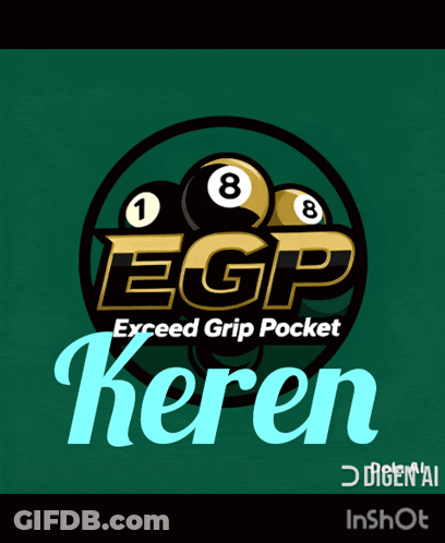 EGP Exceed Grip Pocket Logo With Pool Balls GIF