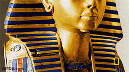 Egyptian King With Yellow National Geographic Circle GIF