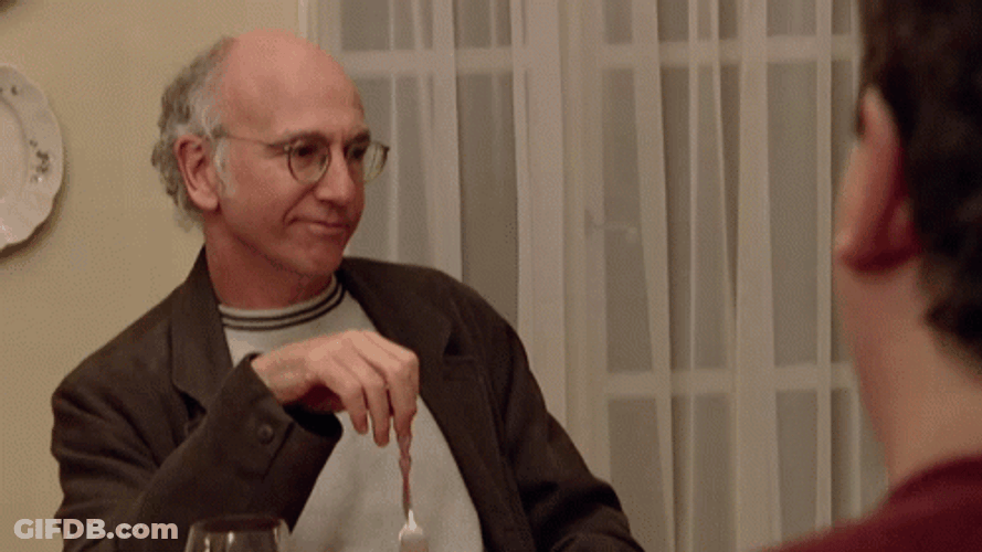 Eh Larry David Shoulder Raise GIF