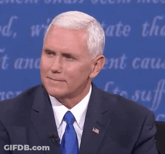 Eh Mike Pence Eyebrow Twitch GIF