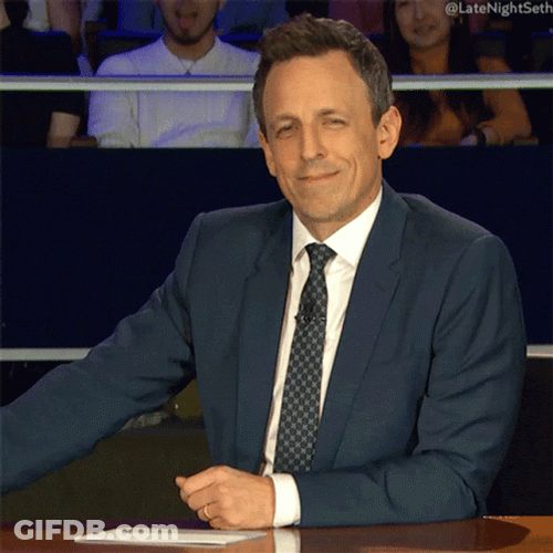 Eh Seth Myers Doubtful Reaction GIF