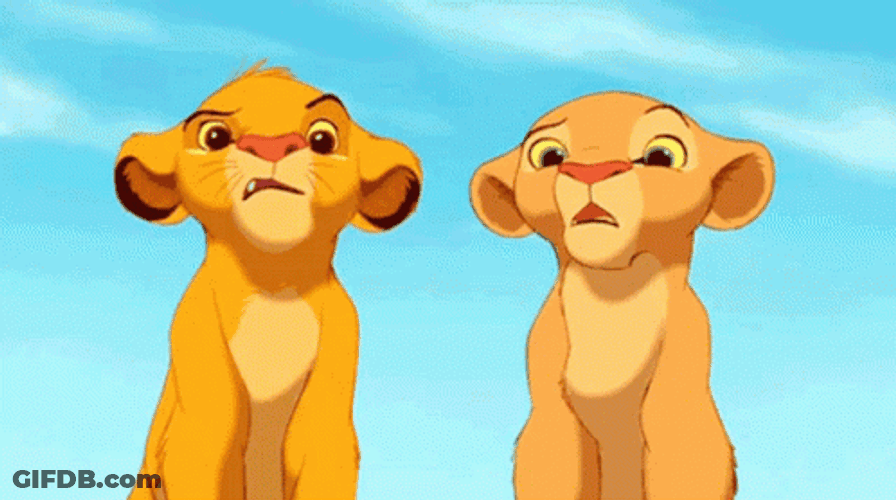 Eh Simba And Nala Confused Lion King GIF