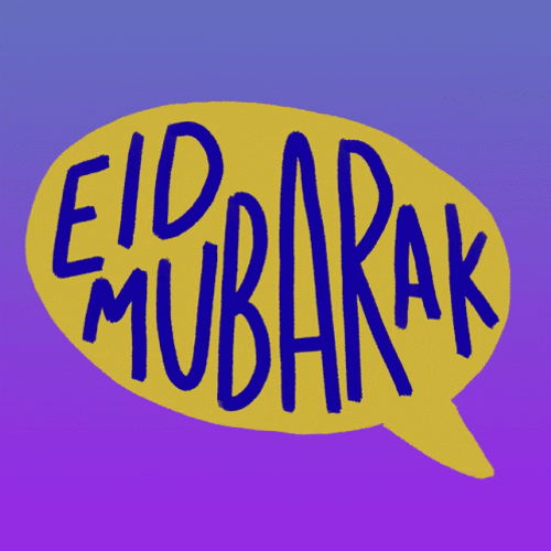 Eid Mubarak Dialogue Icon GIF