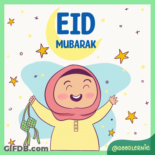 Eid Mubarak Doodlernie GIF