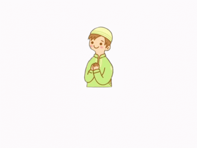 Eid Mubarak Traditional Muslim Boy GIF