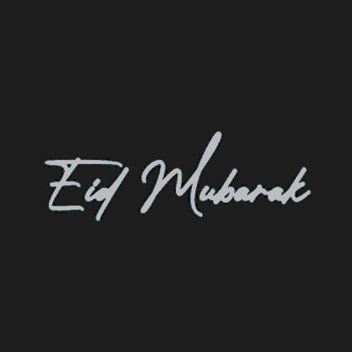 Eid Mubarak Word Art GIF