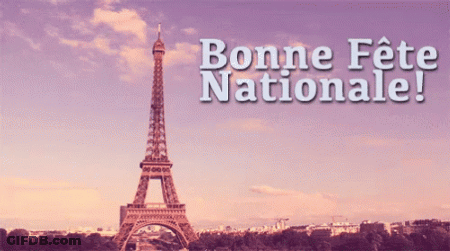 Eiffel Tower Bonne Fete Nationale Bastille Day GIF