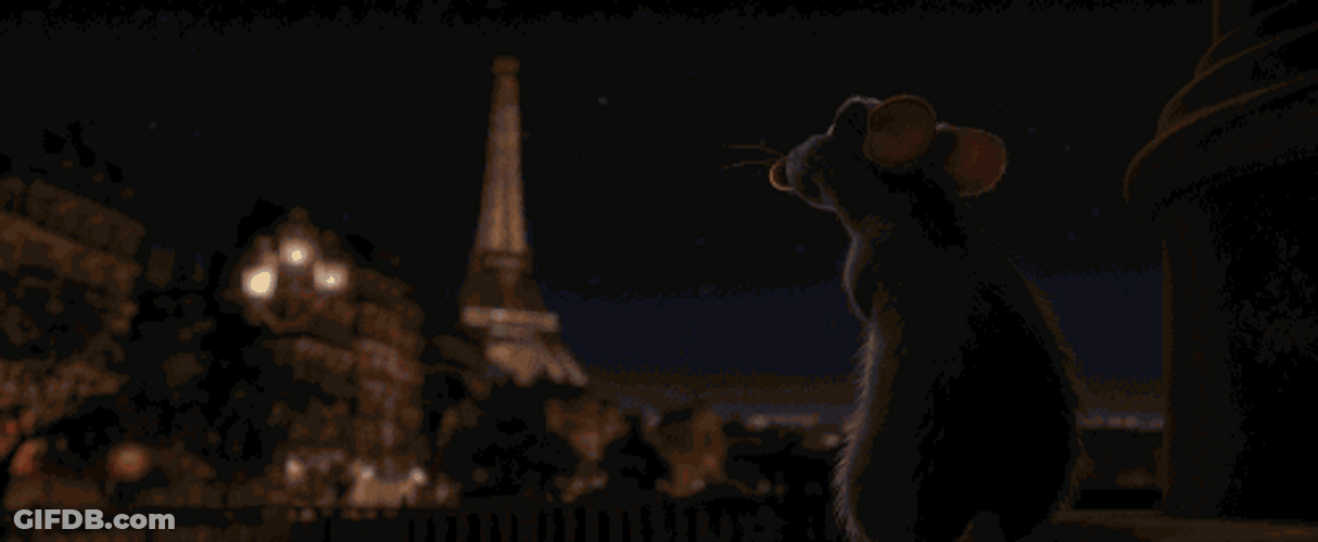 Eiffel Tower Sunrise Ratatouille GIF