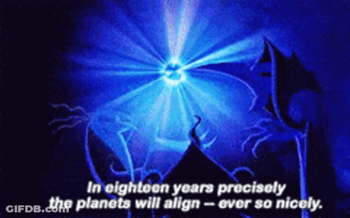 Eighteen Years Precisely Planets Align GIF