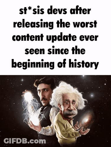 Einstein Tesla St * Sis Devs Worst Update GIF