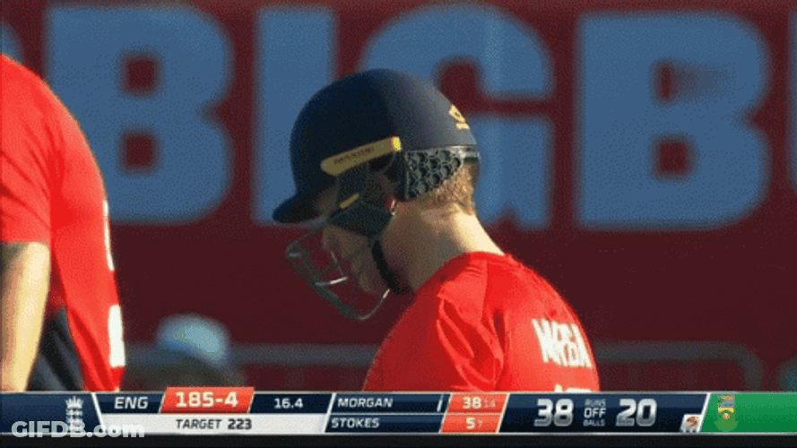 Eion Morgan Funny Ball Hit GIF