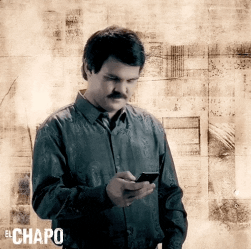 El Chapo Holding A Phone GIF