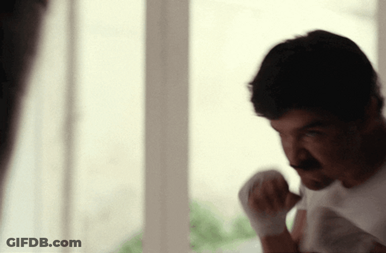 El Chapo Punching Bag GIF