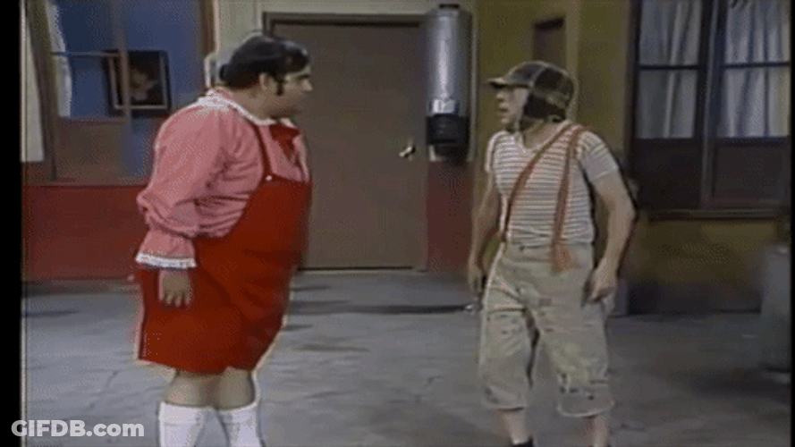 El Chavo Stomach Bumped GIF