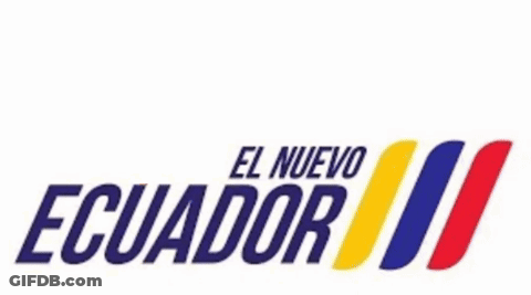 El Nuevo Ecuador Logo With A Clown In A Polka Dot Costume GIF