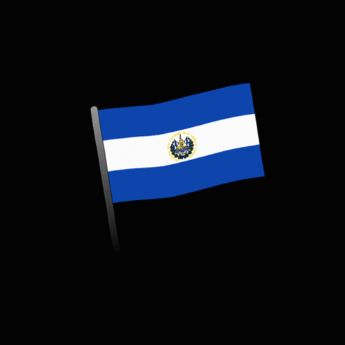 El Salvador Flag Sticker GIF