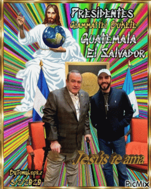 El Salvador Trippy Artwork GIF