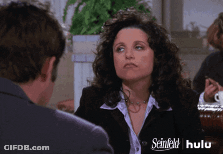 Elaine Benes Feeling Blah With Date GIF