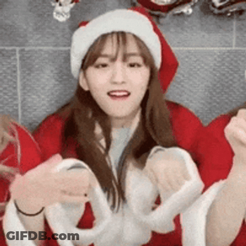 Elaine Dance Santa Dress GIF