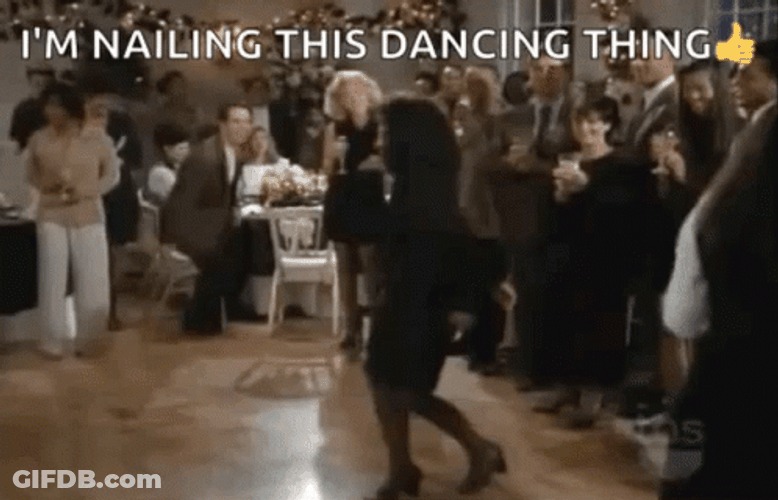 Elaine Dancing Awkward GIF