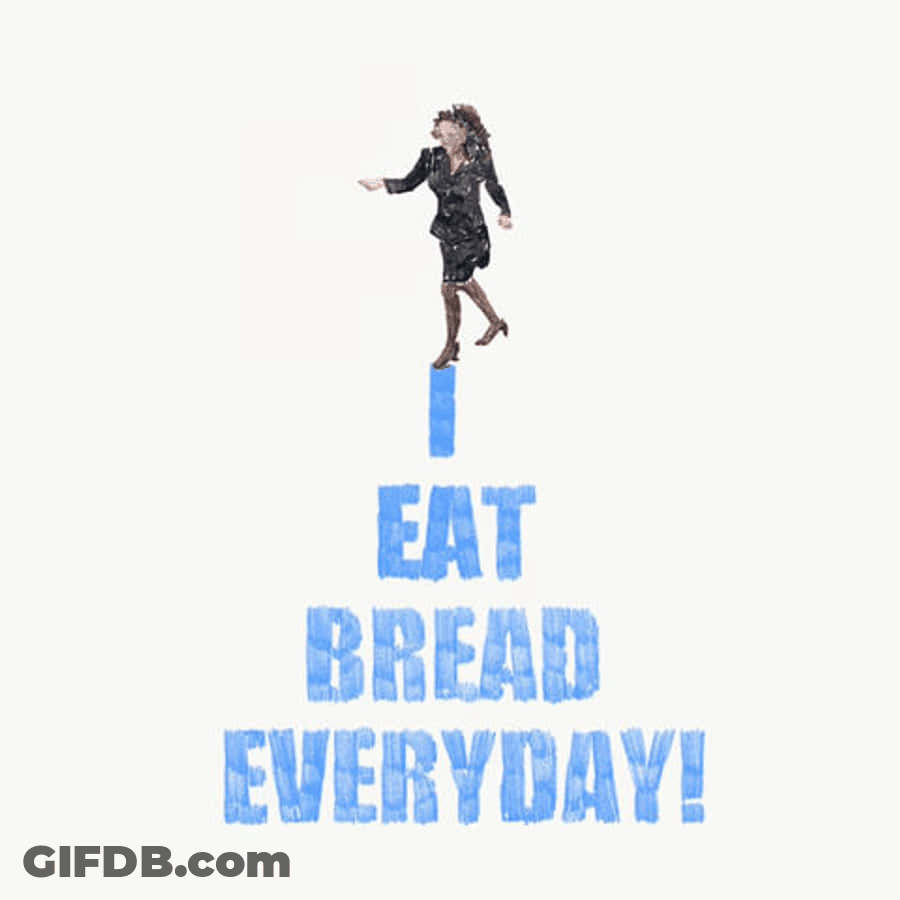 Elaine Dancing I Eat Bread Everyday GIF