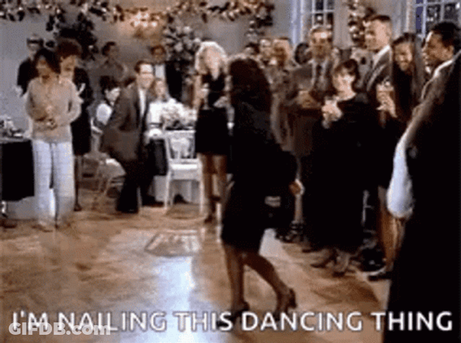 Elaine Dancing Nailing This GIF