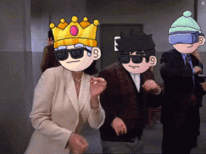 Elaine Dancing Small Bros NFT Icons GIF