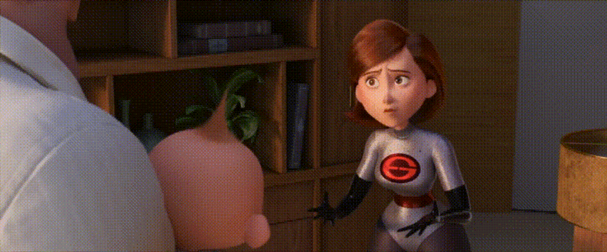 Elastigirl Arguing With Mr Incredible GIF