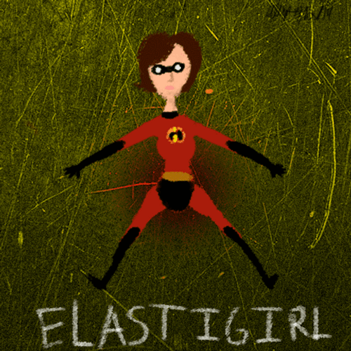 Elastigirl Stretching Around GIF