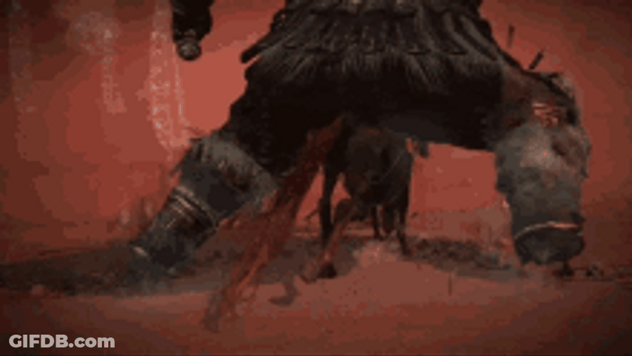 Elden Ring Armored Man With Two Swords GIF