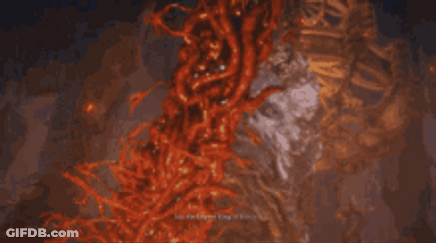 Elden Ring Player Encountering Rykard GIF