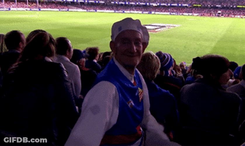 Elder Fan Of Western Carolina Waving GIF