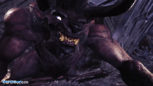 Elder's Recess Legendary Beast Displayed On Screen GIF