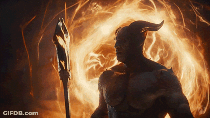 Elder Scrolls Daedra Looking Around GIF