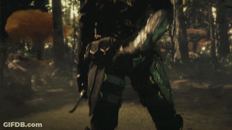Elder Scrolls Dark Elf Using Green Magic GIF