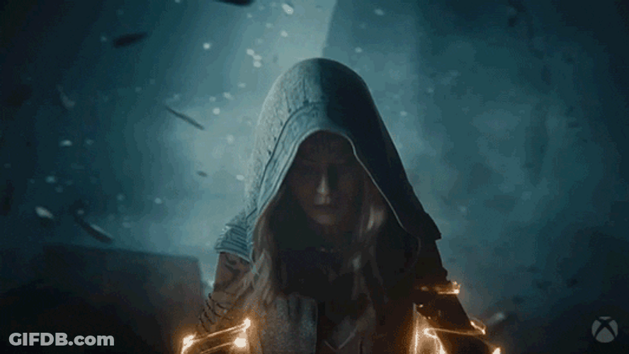 Elder Scrolls Ithelia Looking Up GIF