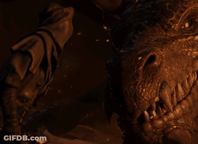 Elder Scrolls Khamira With Dragon GIF