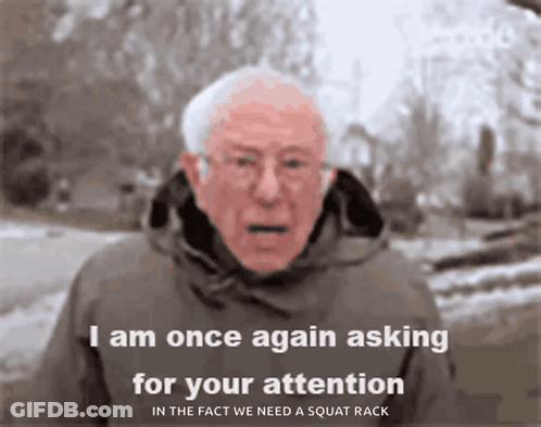 Elderly Man Asking For Squat Rack GIF