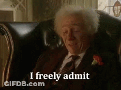 Elderly Man In Suit Saying I Freely Admit GIF