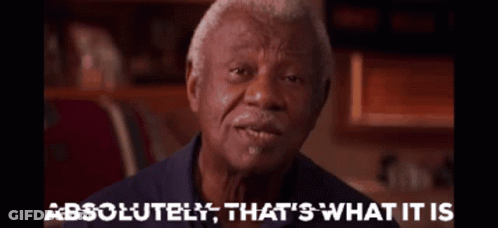 Elderly Man Says Absolutely That's What It Is GIF