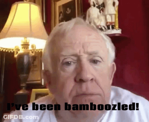 Elderly Man Says I've Been Bamboozled GIF