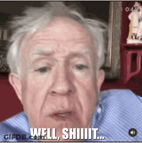 Elderly Man Says Well Shiiiiit GIF