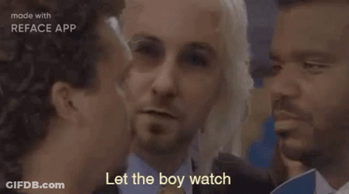 Elderly Man Talking And Laughing With Another Man GIF