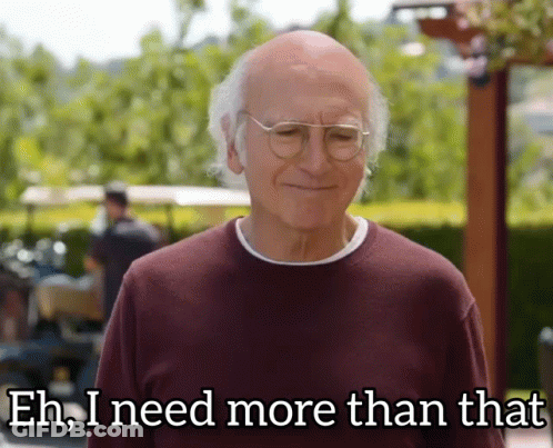 Elderly Man With Glasses Saying Eh Need More GIF