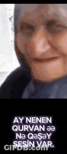 Elderly Woman Ay Nenen Quvan Ne Qasay Sesin Var GIF